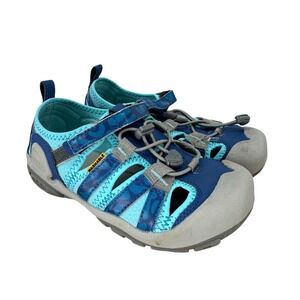 KEEN Washable Youth Size 2 Blue Gray‎ Water Hiking Shoes Durable Outdoors